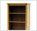 Tall bookcase with bracket feet
